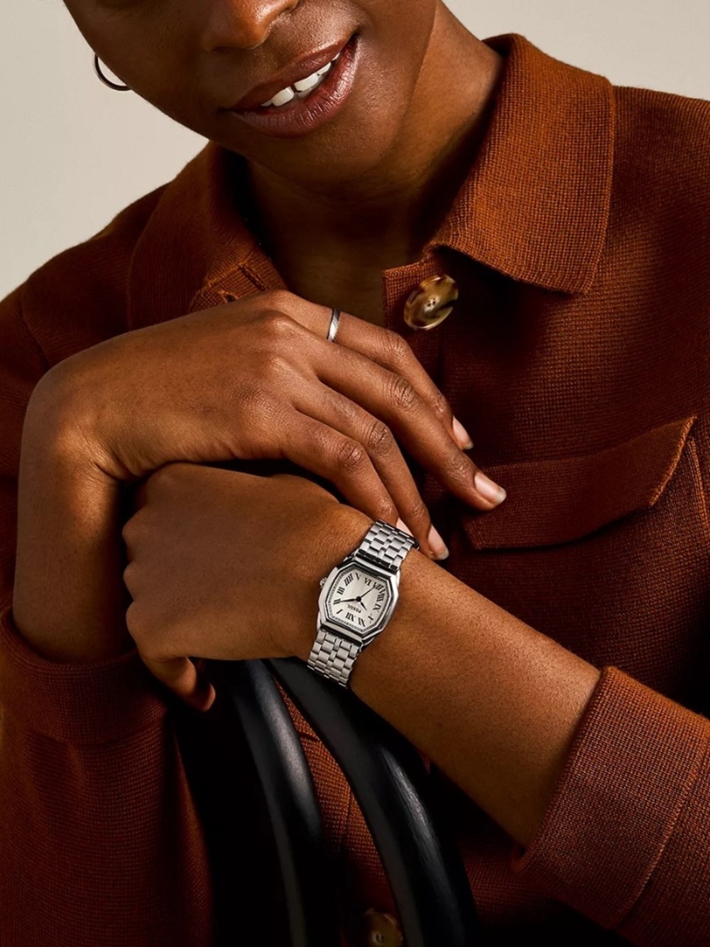 Harlow 27mm Three-Hand Stainless Steel Watch